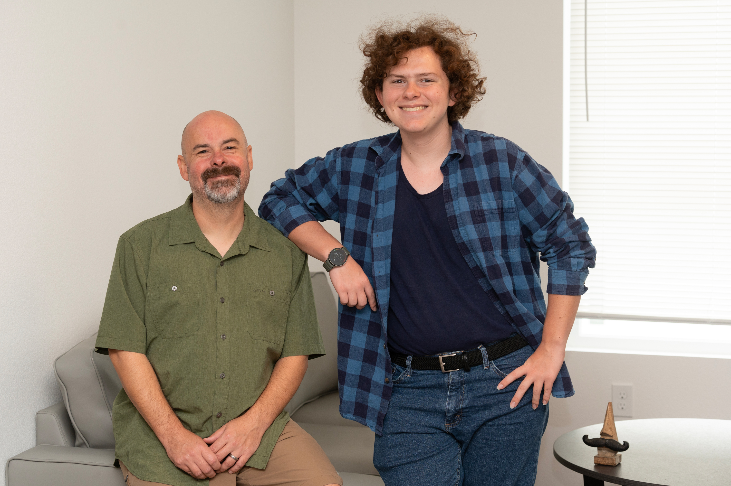 Portrait of Sebastian Smith and his son