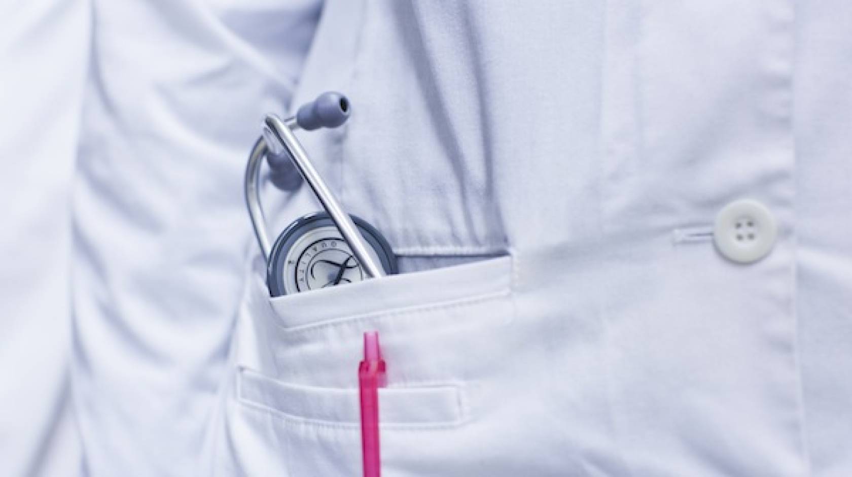 Lab coat with stethoscope