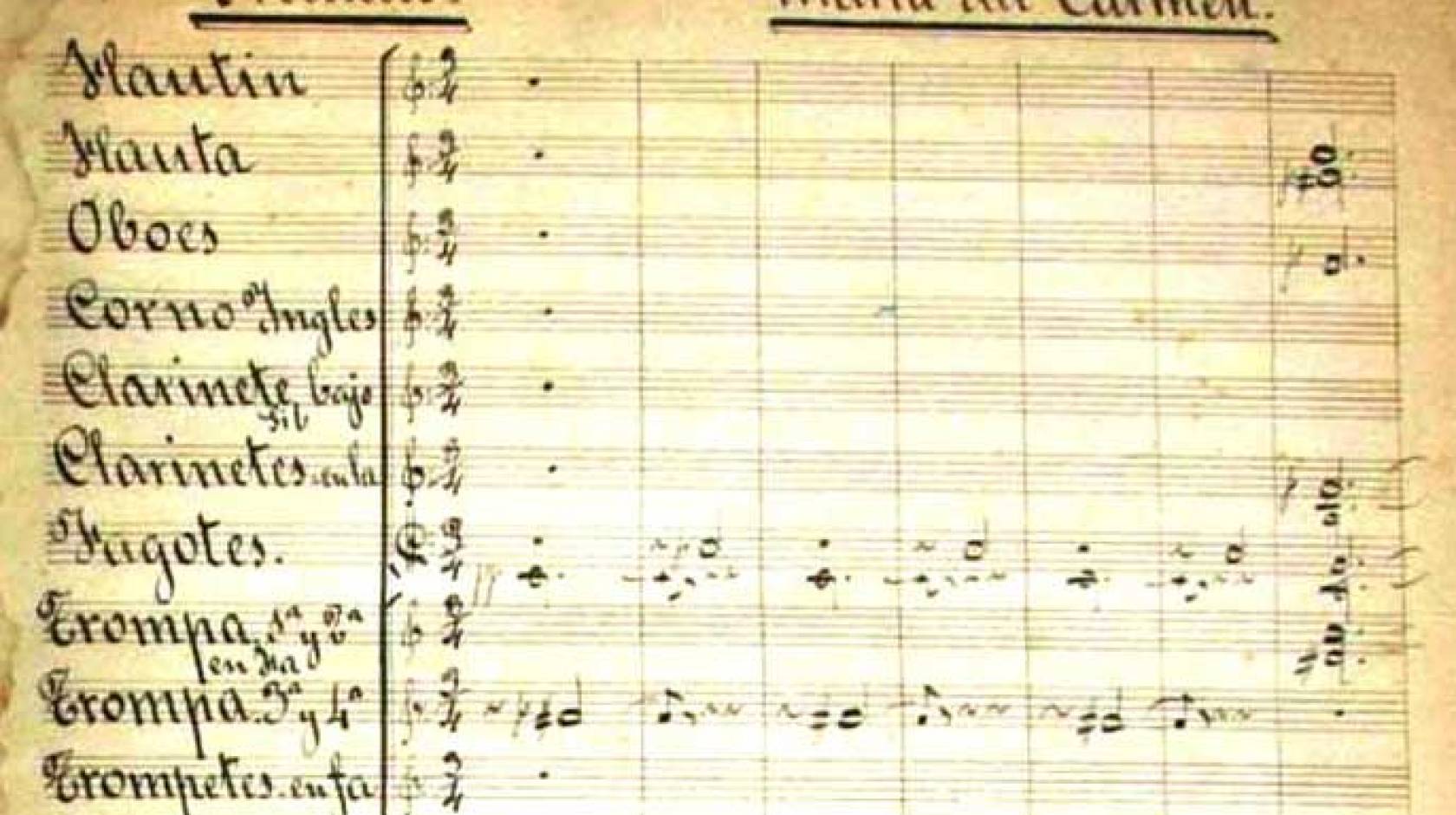 Maria del Carmen notes