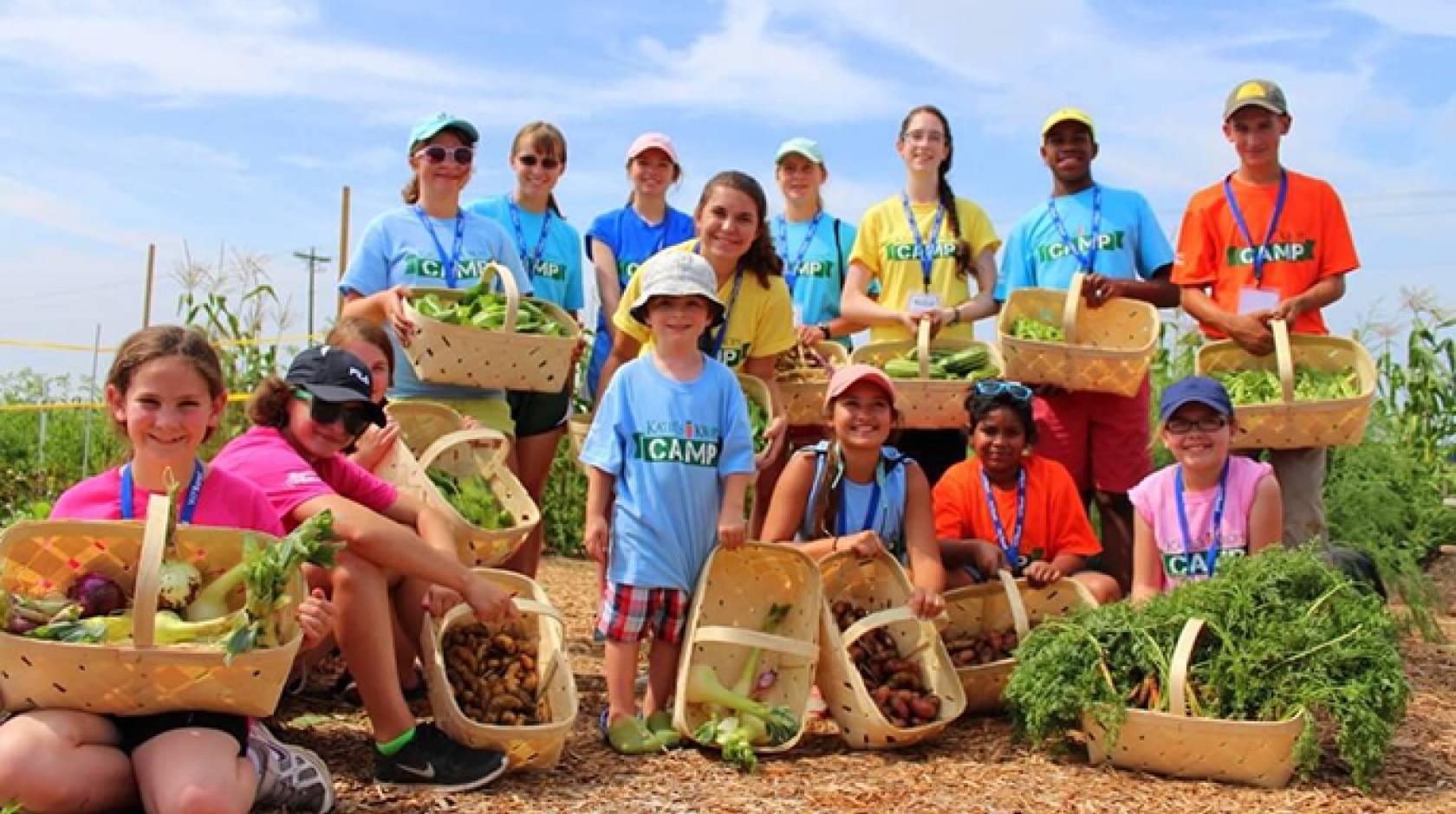 UC Global Food Initiative 30 Under 30 winner Katie Stagliano (center) founded Katie's Krops as a 9-year-old.