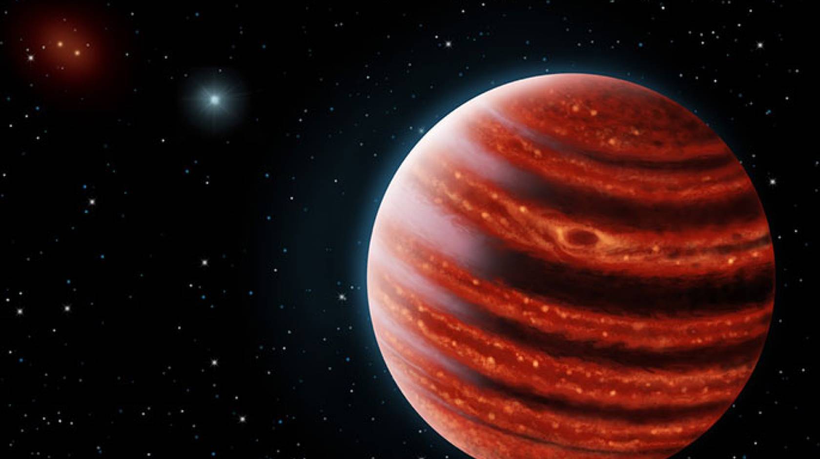 Artist's rendering of Jupiter-like exoplanet
