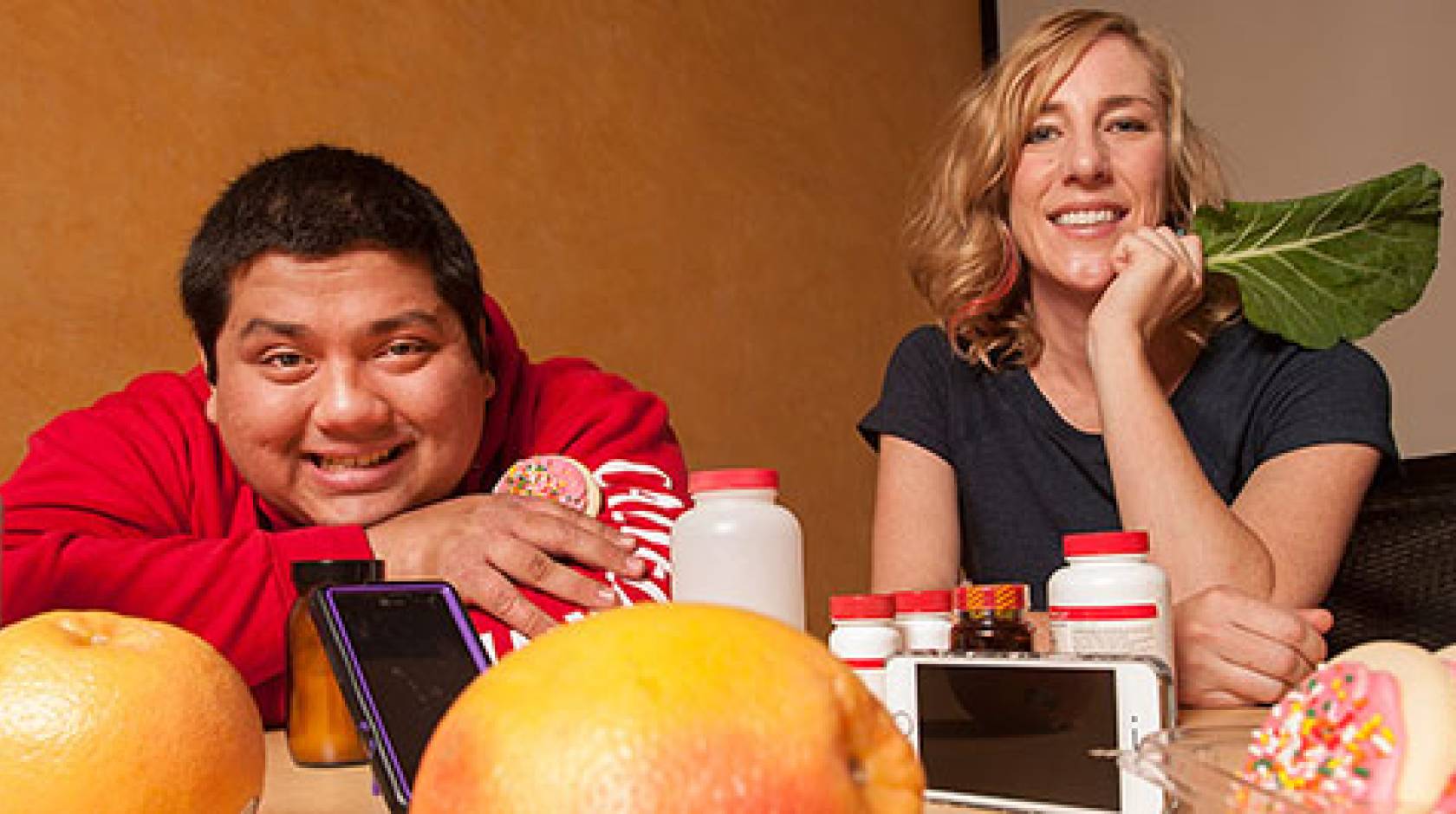 Constantine "Costa" Spyrou, a third-year, food science major, and Sara Schaefer, associate director of the Children's Health and Education Program in the UC Davis Foods for Health Institute, are developing an application for consumers on food they can and