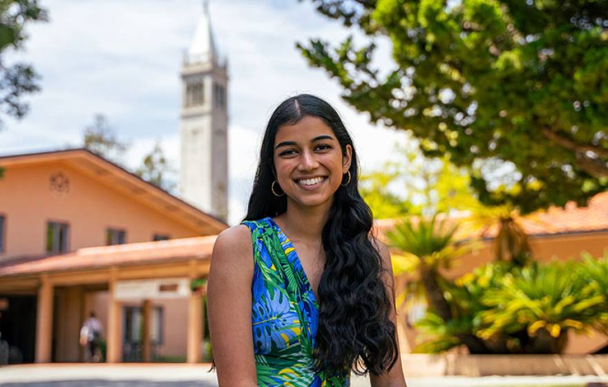 Anjika Pai on UC Berkeley campus