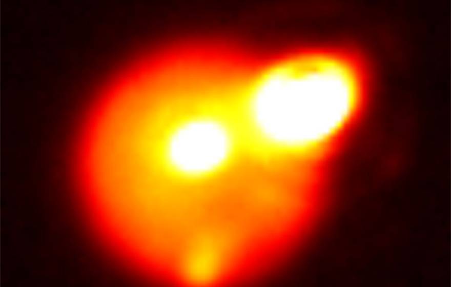 volcanic outburst on Jupiter's moon Io