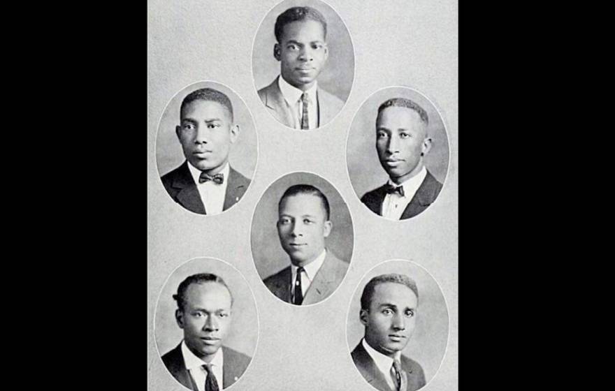 A grouping of 100-year-old portraits of young Black men