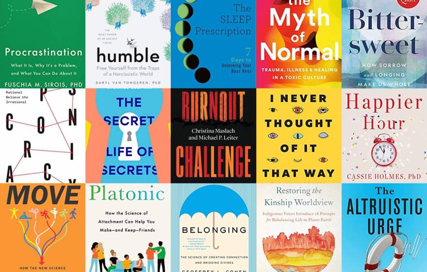 Tiles of book covers of books discussed in article