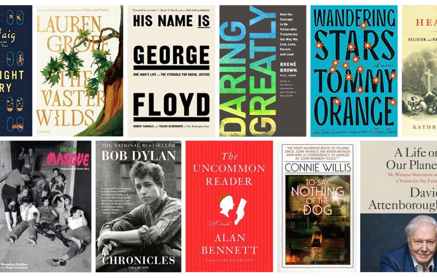 A grid of book covers