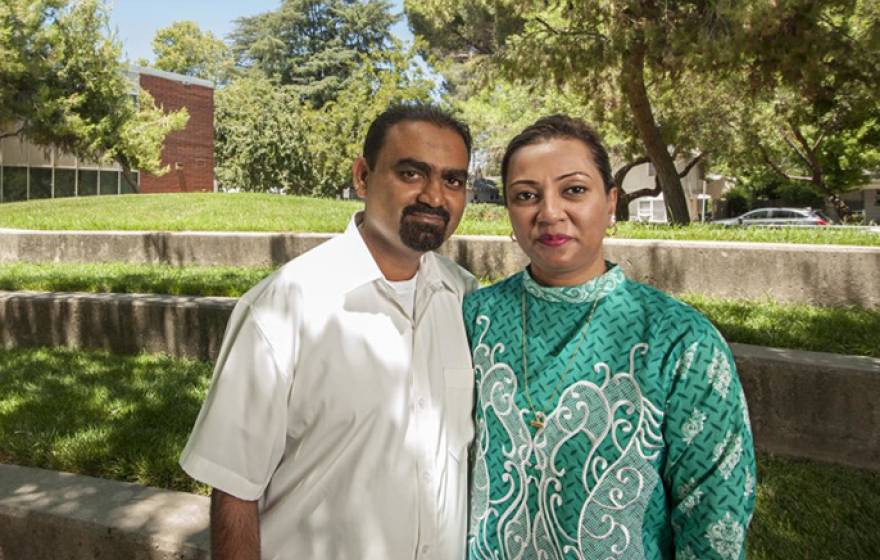 Yasmeen Kahn, a senior custodial supervisor at UC Davis Student Housing, donated her right kidney to her husband, Mohammed Faiyaz.