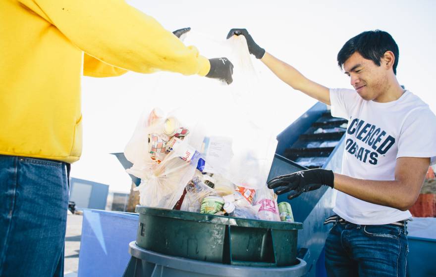 Andrew John De Los Santos won the first Chancellor's Advisory Committee's Sustainability Proposal Writing Contest.