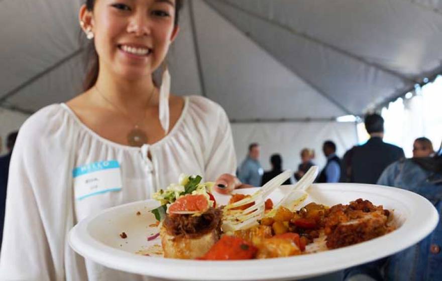 Food served at Pacific Chef Net 2015