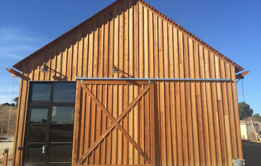 Cowell Ranch Hay Barn pictured on Friday, Sept. 4 awaiting the pouring of concrete at the entrance and along the west side.