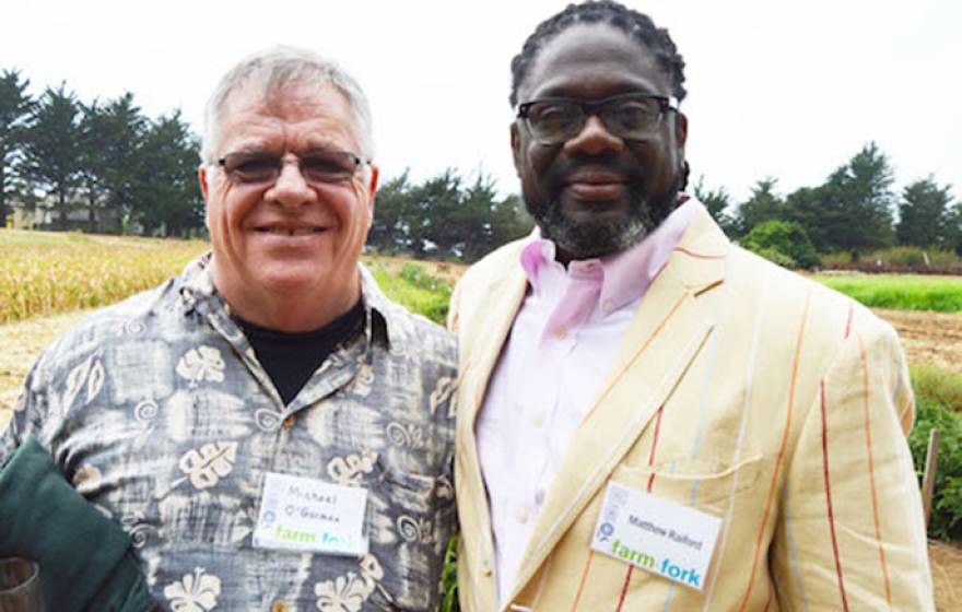 Michael O'Gorman (left) and Matthew Raiford at Farm to Fork.
