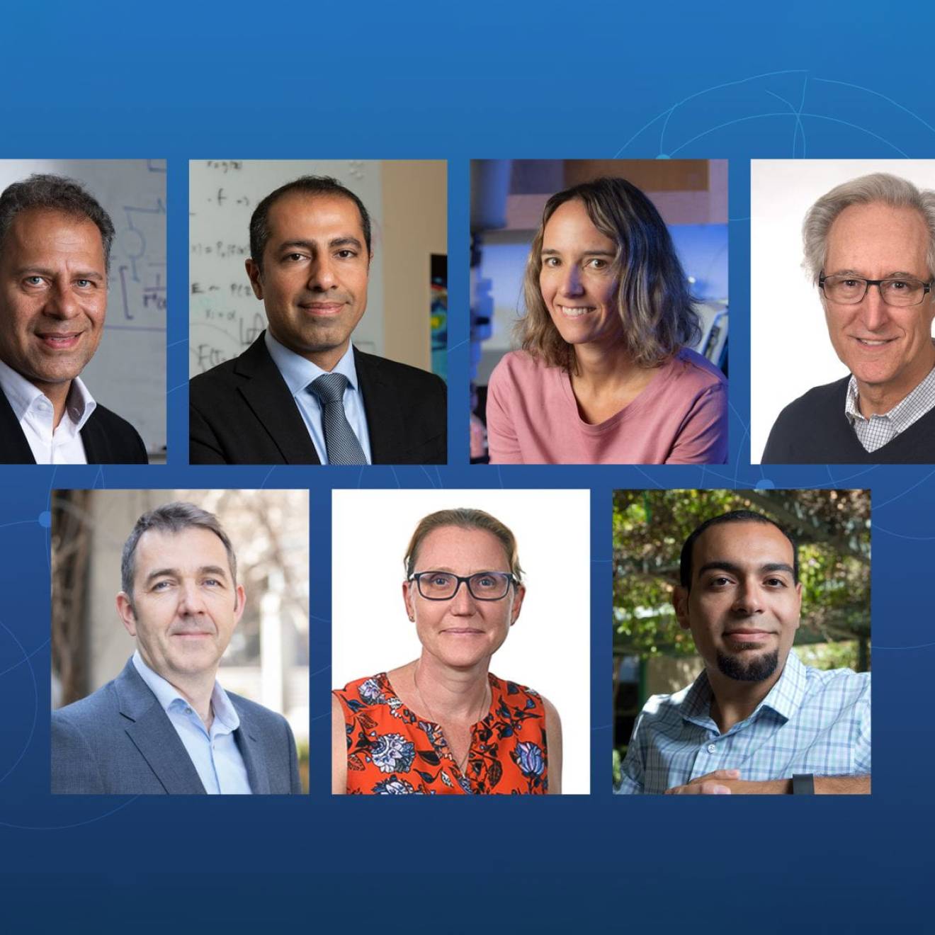 A collage of seven headshots showing UC Irvine's new AAAS fellows